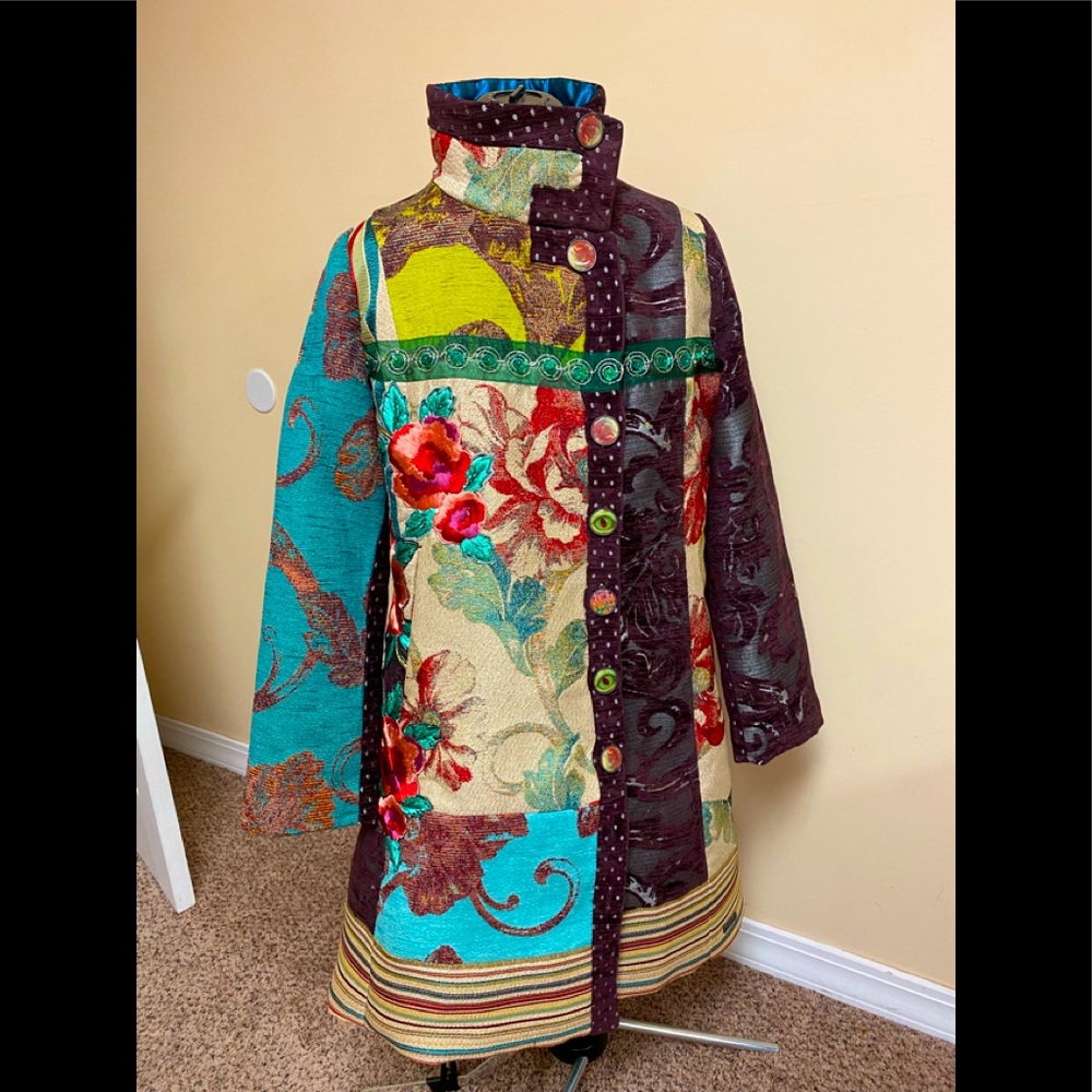 Fairy Tale Boho Rose coat from Desigual size 44